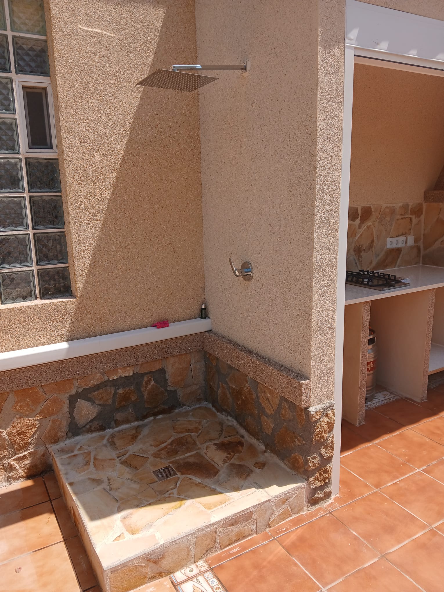 Ducha exterior patio